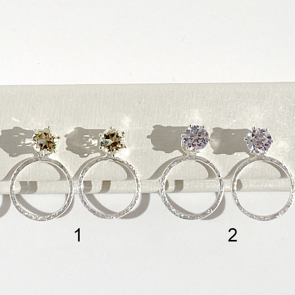 Versatile 1 Carat Gemstone Stud Earrings with Argentium Silver Small Classic Earring Jackets