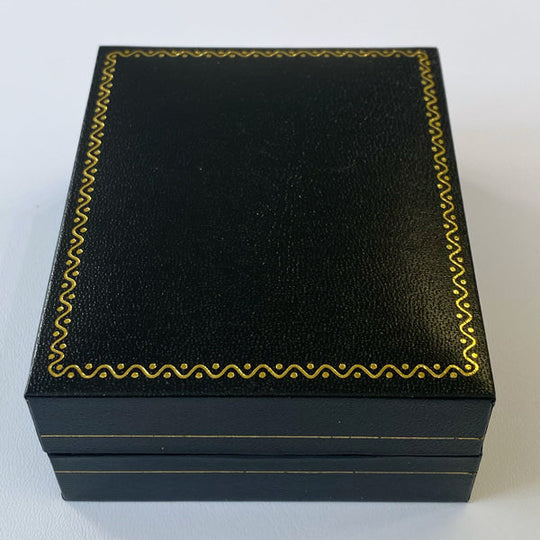 Pendant Jewelry Box with Gold Trim