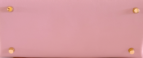 Lavender Epsom Leather Classic Tote Bag with Flower - Bag 130