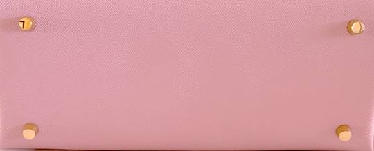 Lavender Epsom Leather Classic Tote Bag with Flower - Bag 130