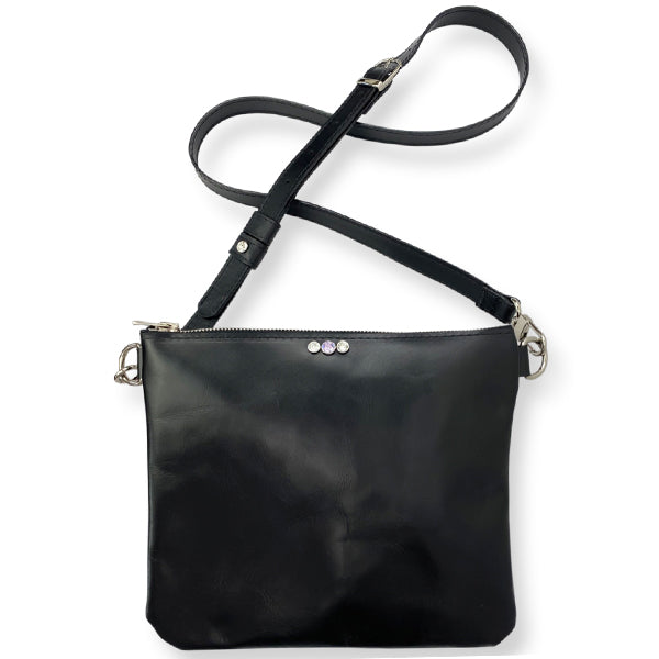 Italian Leather On The Go Crossbody Bag - #107