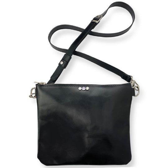 Italian Leather On The Go Crossbody Bag - #107
