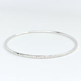 Timeless Argentium Silver Bangle Bracelets - All Classic Textured