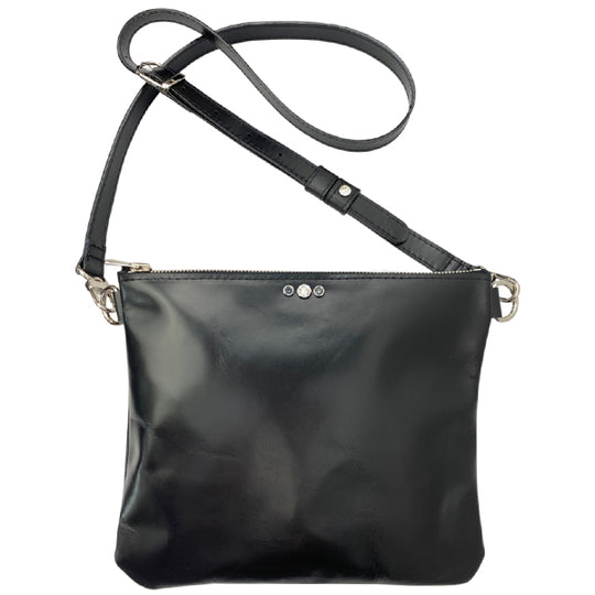 Italian Leather On The Go Crossbody Bag - #110