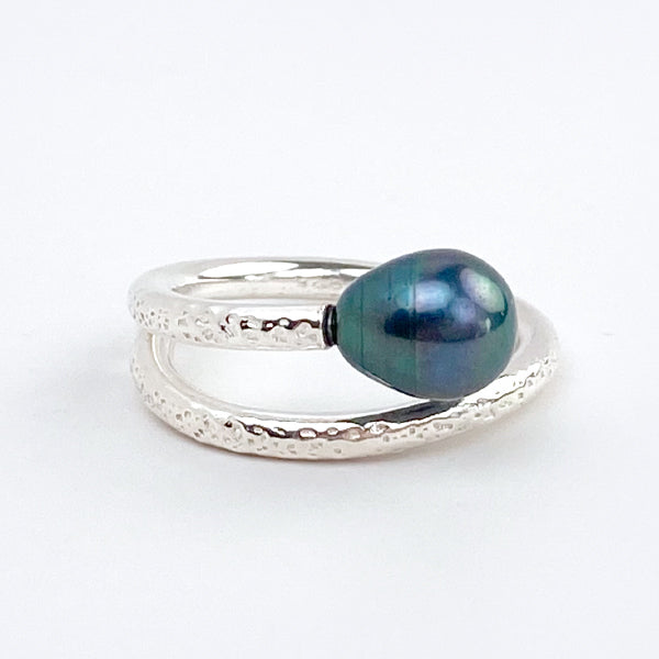 Pearl Jewelry Collection - Rings and Earrings Designed with 14 Karat Gold and Argentium Silver 