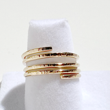 14 Karat Gold All Textured Ring - Always in Style