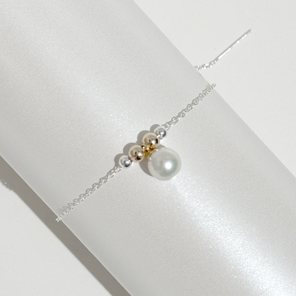 Adjustable 14 Karat Gold Akoya Pearl Bracelet II