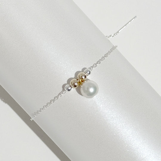 Adjustable 14 Karat Gold Akoya Pearl Bracelet II