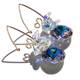Timeless Circular Cluster Crystal Earrings  - Unicorn