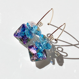 Versatile Short Scroll Design Princess Cluster Crystal Earrings - (style options)
