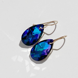 Classic Pear Crystal Earrings - (18 + colors)