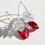 Holiday Crystal Cluster Earring Collection - Oval shape