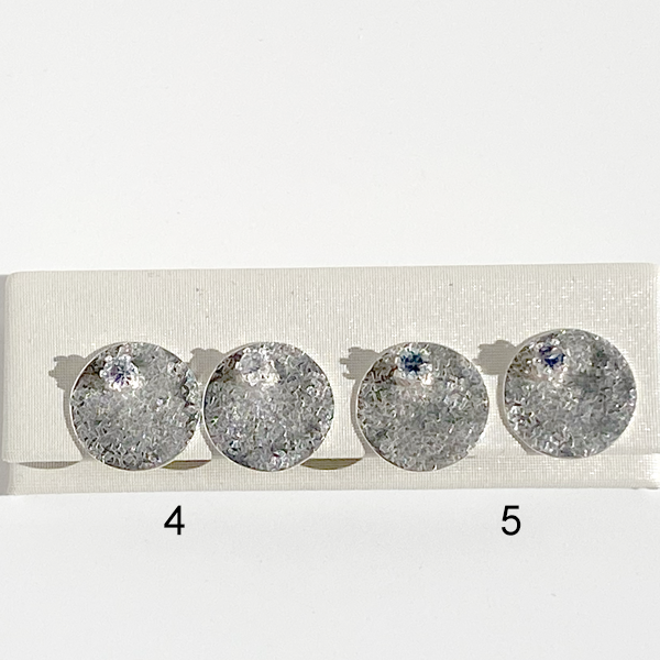 Versatile Gemstone Stud Earrings with Argentium Silver Earring Jackets - Mini simulated diamond and spinel