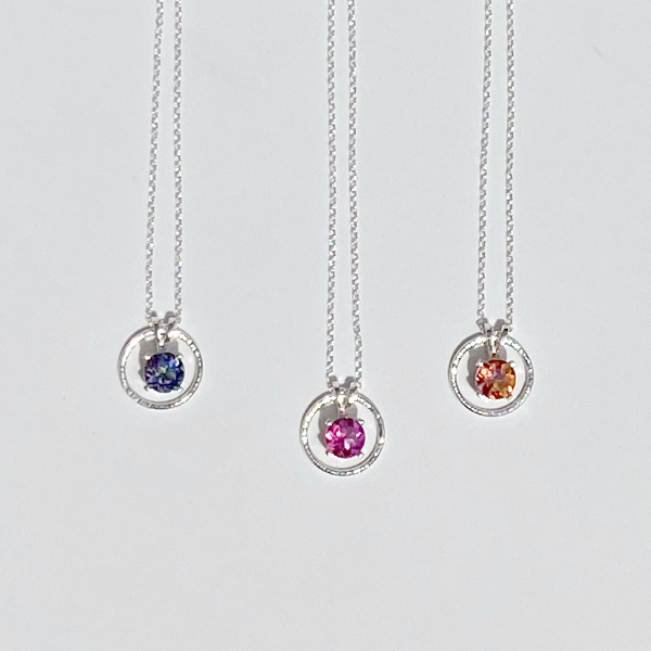 Argentium® Silver Topaz Pendant Necklace Collection