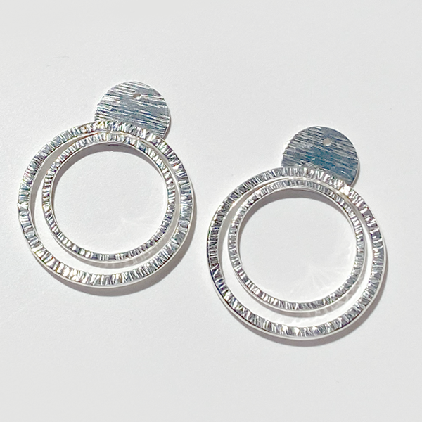  Argentium Silver Hoop Earring Jackets