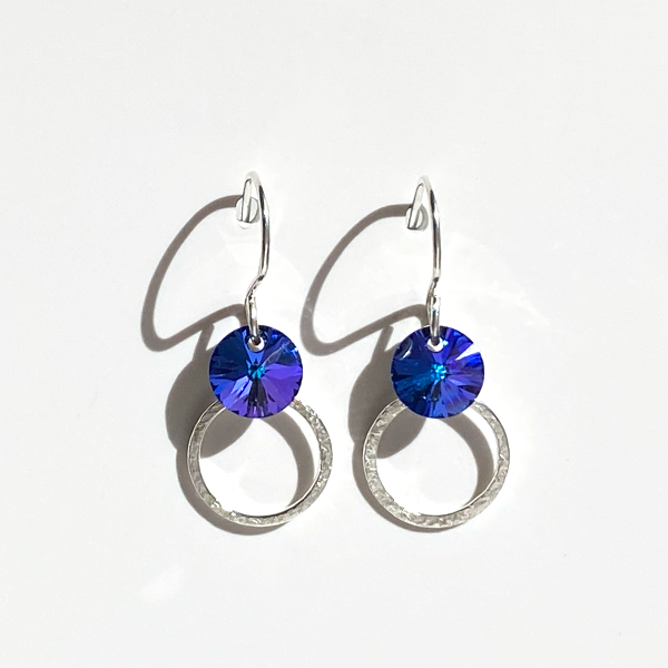 Argentium® Silver Mini Crystal Collection - purple