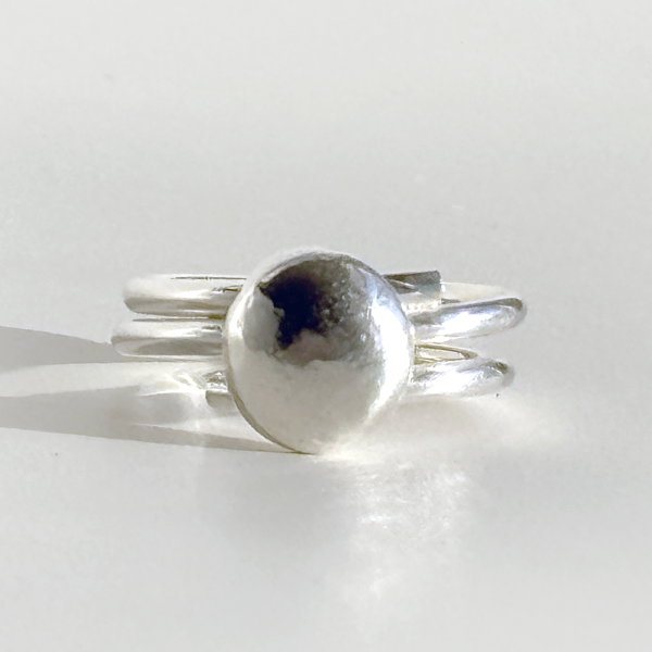 Argentium® Silver Caviar Ring Collection  | MONOLISA Jewelry by Artist Lisa Ramos