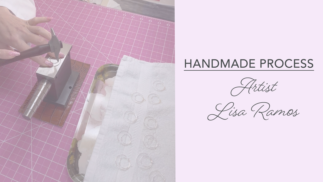 Behind the scenes of hand making Argentium silver earring jackets | Handmade by Artist Lisa Ramos | Made in California