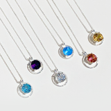 Argentium® Silver Topaz and Quartz Gemstone Pendant Necklace Collection