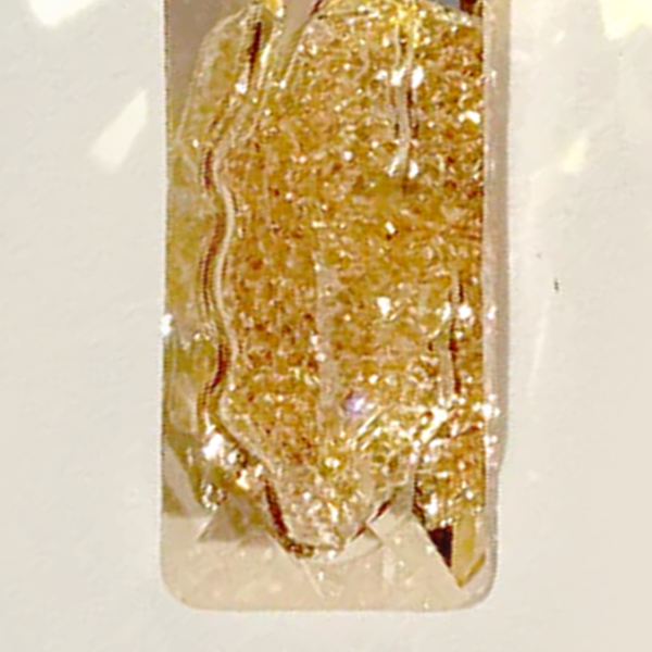 Unforgettable 14 Karat Gold Crystal Pendant with Argentium Silver Chain - Gold