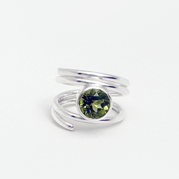MONOLISA Sold Jewelry – Peridot gemstone spiral rings