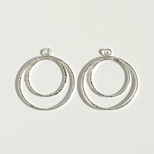 Argentium Silver Hoop Earring Jacket Set