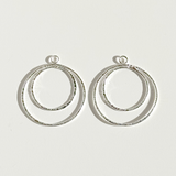 Argentium Silver Hoop Earring Jacket Set