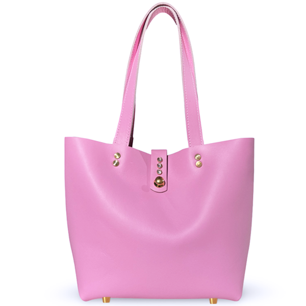 Over The Shoulder Pink Crystal Tote - Bag 153