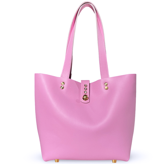 Over The Shoulder Pink Crystal Tote - Bag 153