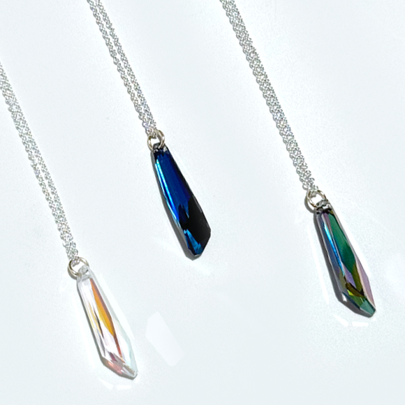 14 Karat Gold Ice Glacier Crystal Pendant Necklace Collection | MONOLISA Jewelry By Artist Lisa Ramos