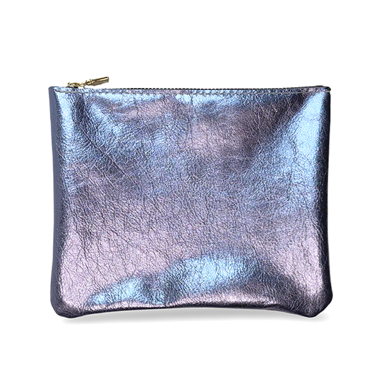 Mini Pouch in Purple Metallic