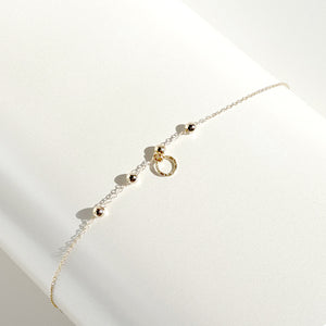 Adjustable 14 Karat Gold Dainty Elegant Bracelet