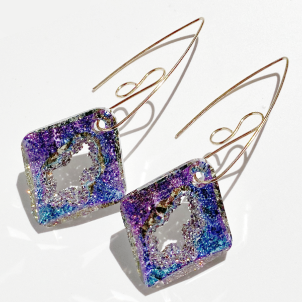 14 Karat Gold Ultra Bold Elegance Crystal Earrings | Jewelry Made in California