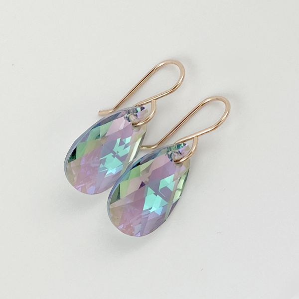Classic Pear Crystal Earrings - (20 + colors)