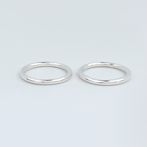 Argentium Silver Ring Bands
