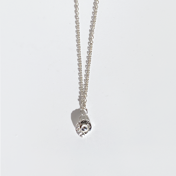 Argentium® Silver Minimalist Pendant Collection - Caviar Seashell