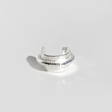 Argentium Silver Modern Textured Design Ear Cuff Collection - Unique II
