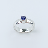 Argentium Silver Iolite Ring - Violet Beauty