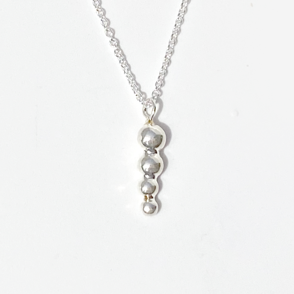 Argentium Silver Necklace with Pendant - Classic Collection - Mini Cavair