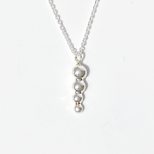 Argentium Silver Necklace with Pendant - Classic Collection - Mini Cavair