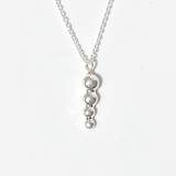 Argentium Silver Necklace with Pendant - Classic Collection - Mini Cavair