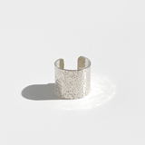 Argentium Silver Modern Textured Design Ear Cuff Collection - Pebble