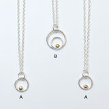 Agentium® Silver & 14 Karat Caviar Dainty Pendant Necklace Collection