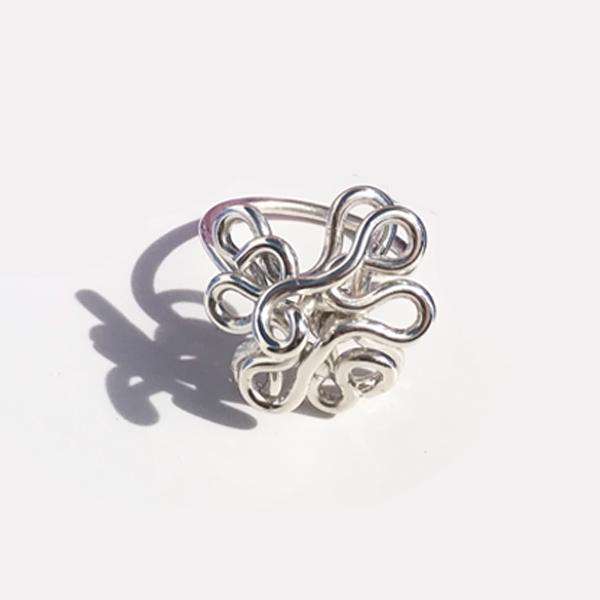 Sterling Silver Hand Sculpted Goddess Ring Collection - Delicate Goddess