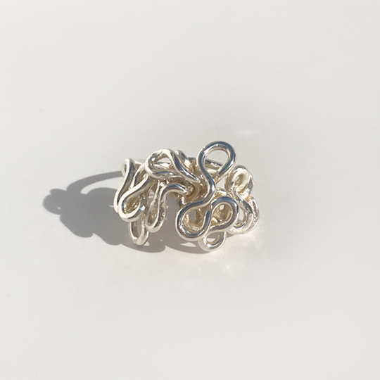 Sterling Silver Hand Sculpted Goddess Ring Collection - Elegant Goddess