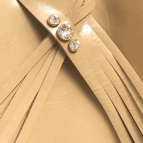 Fringe Design of the Medium Italian Leather Tote Bag 73 