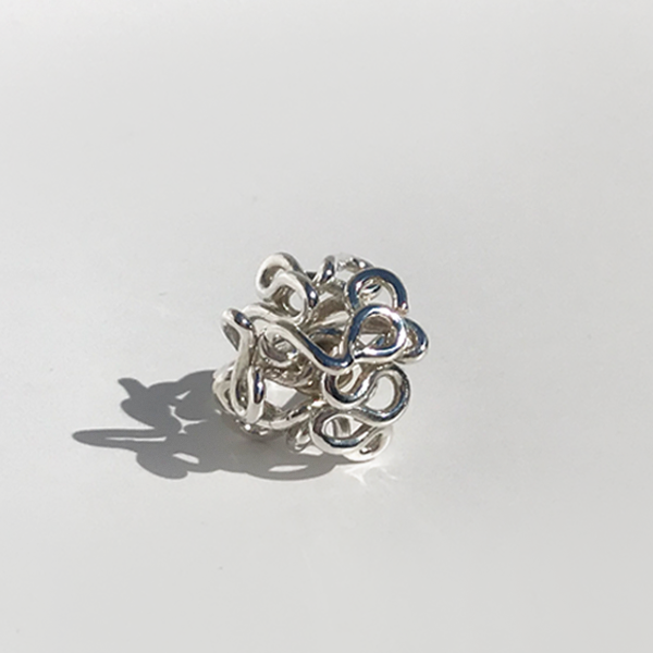 Rings Made in California - Hand Sculpted Thick Sterling Ring - Goddess Elizabeth