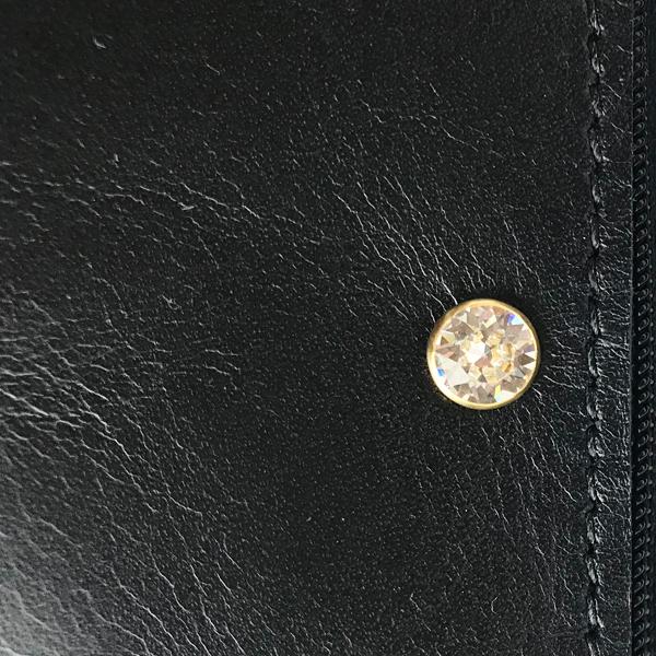 Crystal Mounted in Gold Hardware