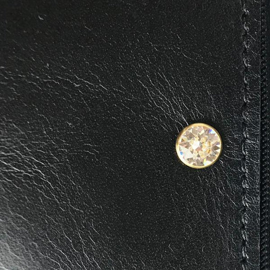 Crystal Mounted in Gold Hardware