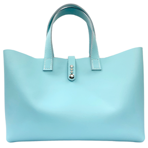 Baby Blue Leather Tote - Office Bag 86